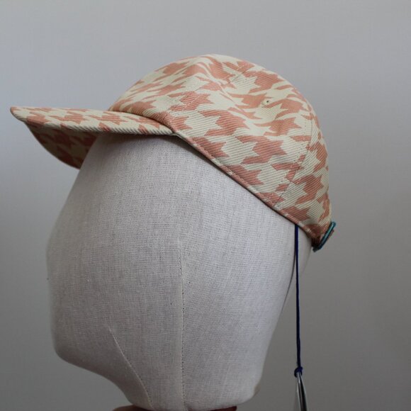 NWT Burberry Sherbet Houndstooth Baseball Twill Hat Cap S main image 4